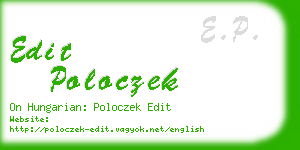 edit poloczek business card